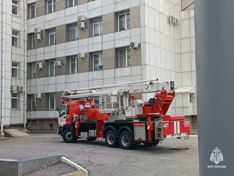 В  Хабаровском краевом клиническом центре  онкологии  прошло пожарно-тактическое учение