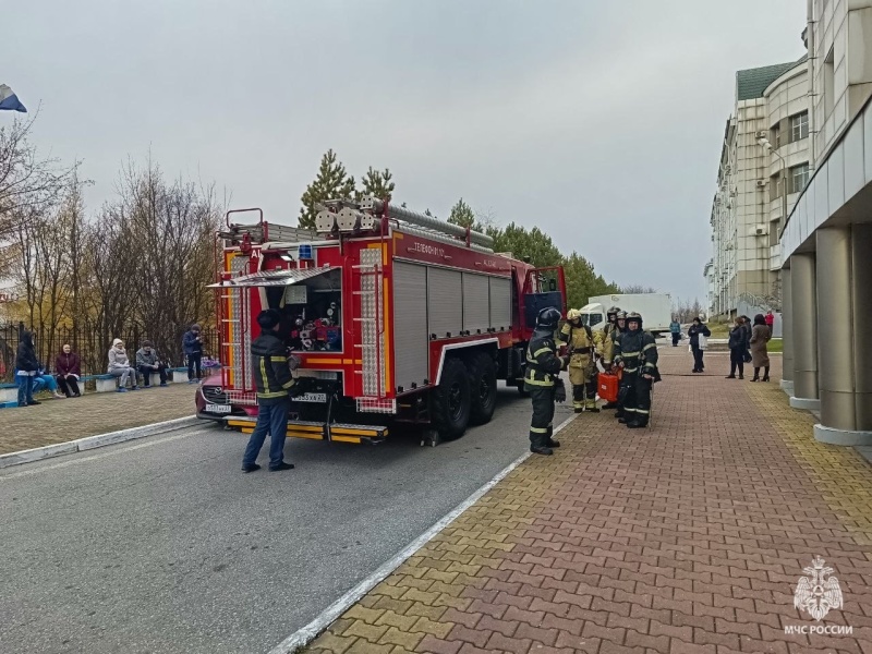 В  Хабаровском краевом клиническом центре  онкологии  прошло пожарно-тактическое учение